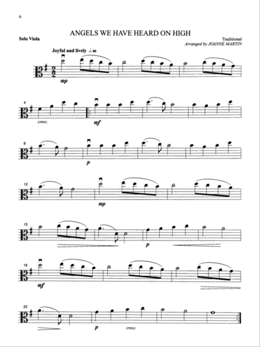 More Festive Strings for Solo Instruments Viola Solo scores gallery preview page 6