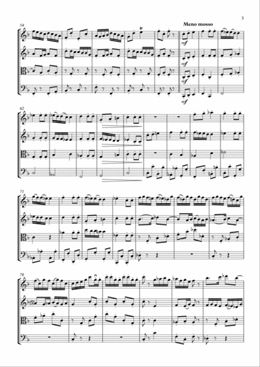 Hungarian Dance №10 Hungarian Dance №10 String Quartet scores gallery preview page 4