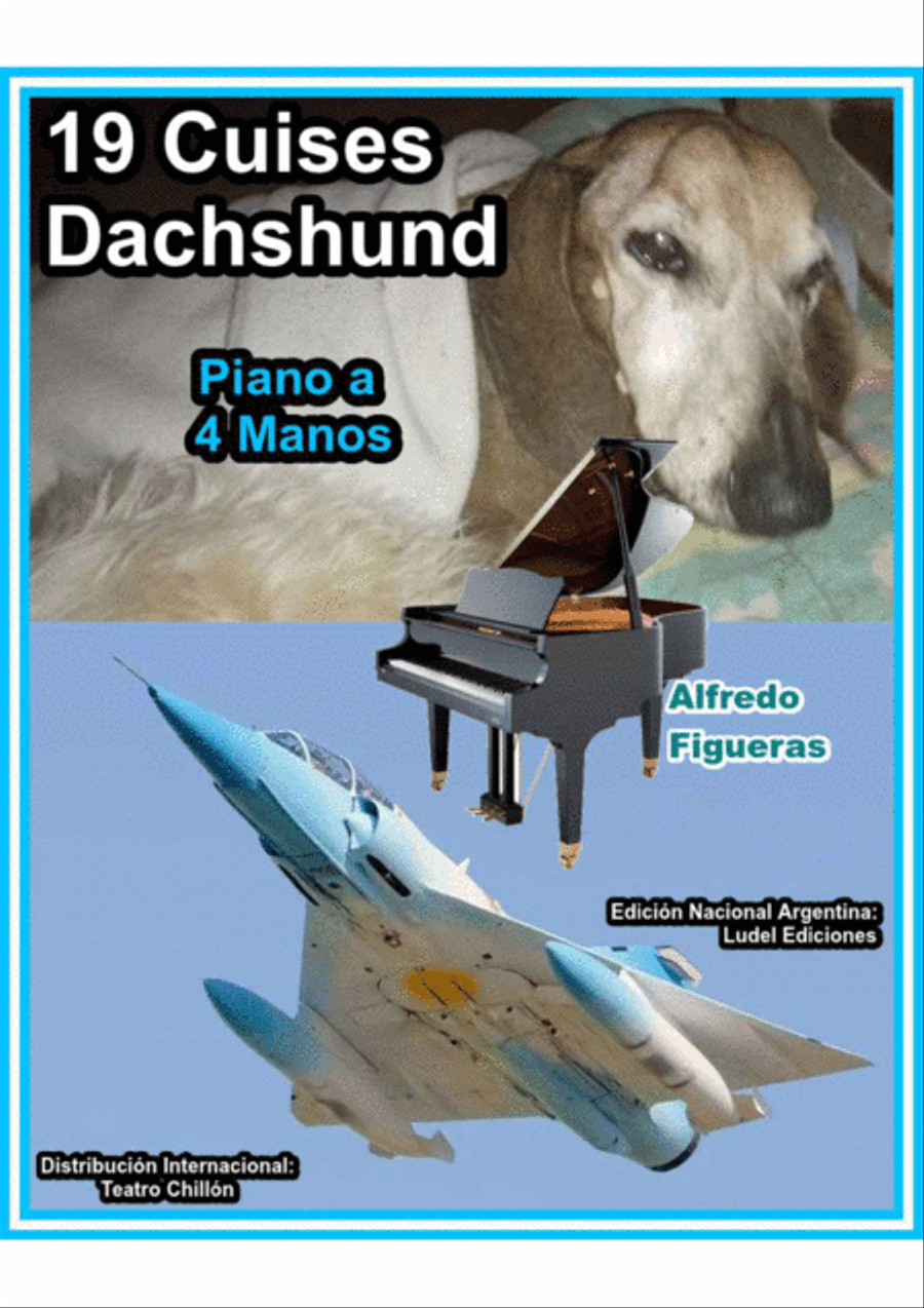 19 Cuises Dachshund Partituras Piano a 4 Manos Alfredo Figueras Easy Piano scores gallery preview page 1