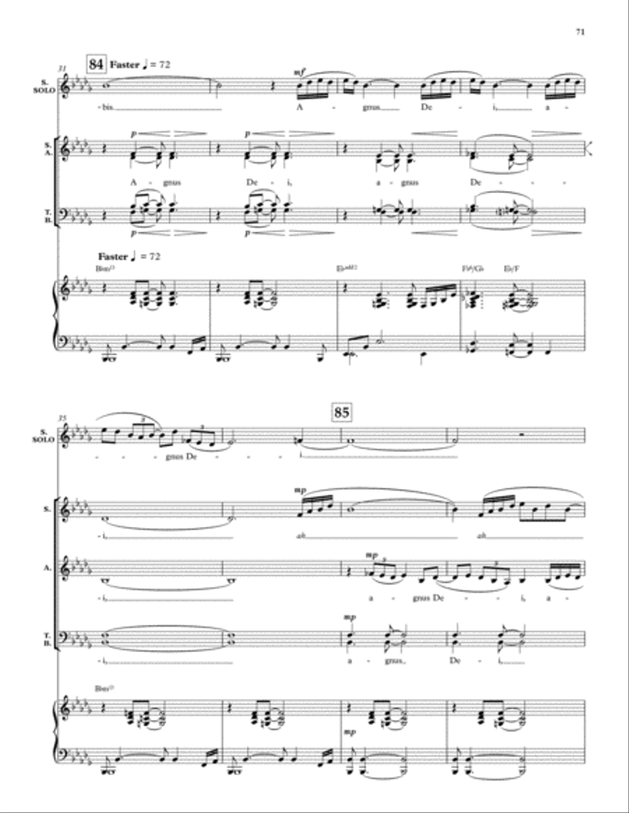 Mass in Blue Mass in Blue 4-Part scores gallery preview page 22