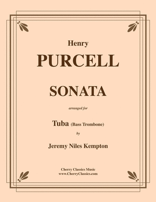 Sonata for Tuba or Bass Trombone & Piano or Organ