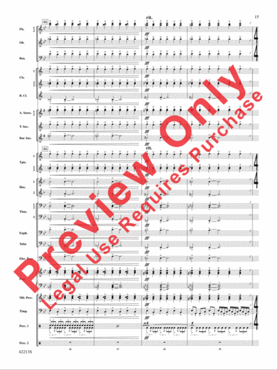 At the Movies with Hans Zimmer Concert Band scores gallery preview page 16
