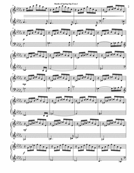Rustle of Spring for Piano Solo image number null