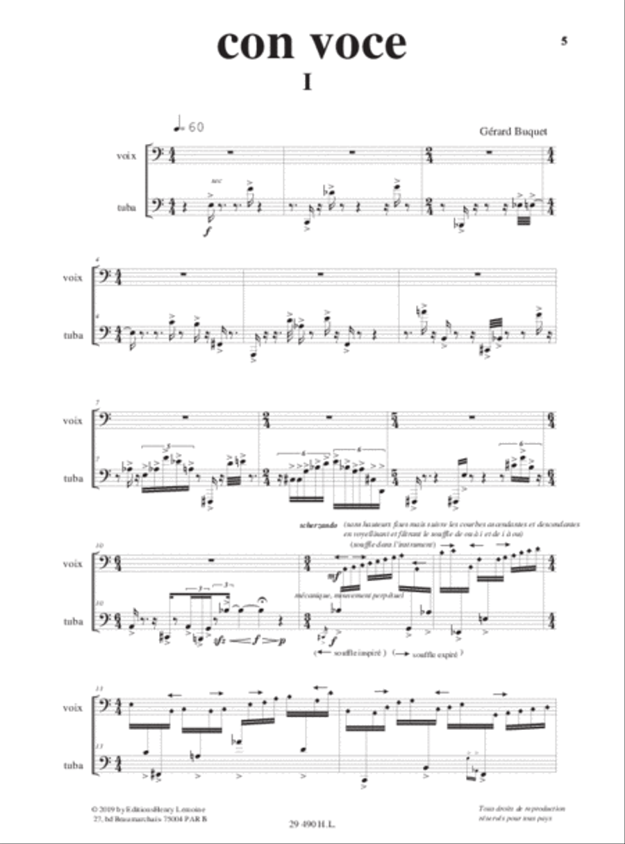 Con voce Tuba scores gallery preview page 2