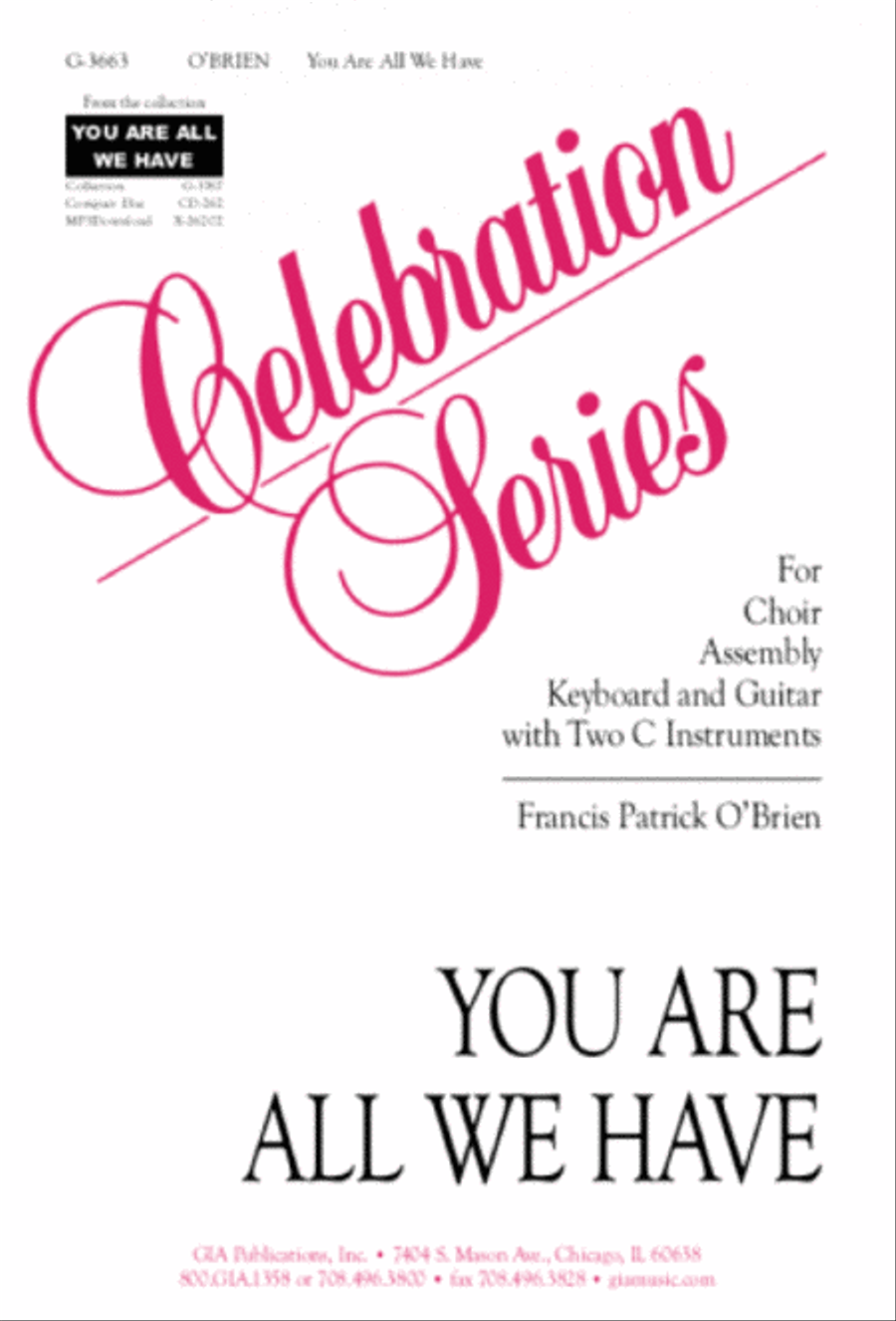You Are All We Have You Are All We Have 4-Part scores gallery preview page 1