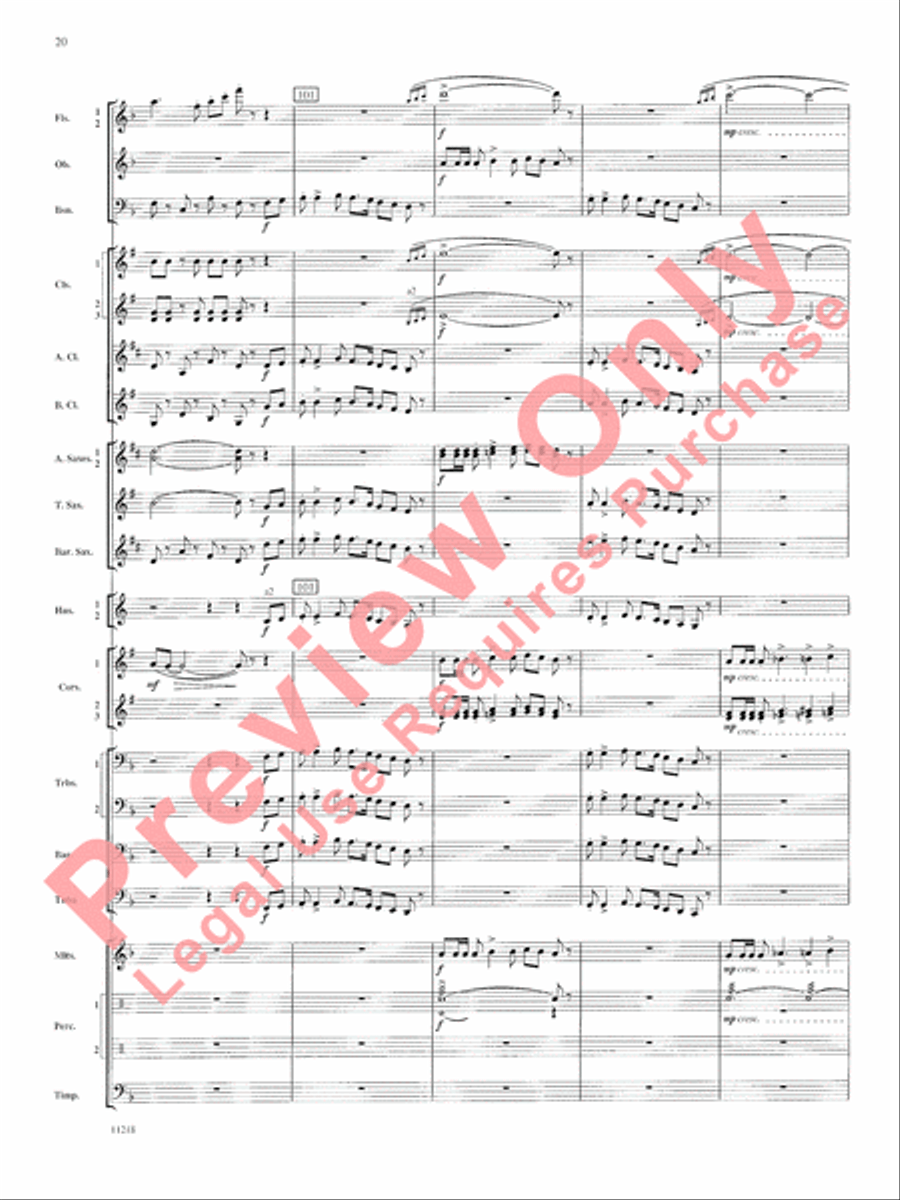 Scenes of Wonder Concert Band scores gallery preview page 21