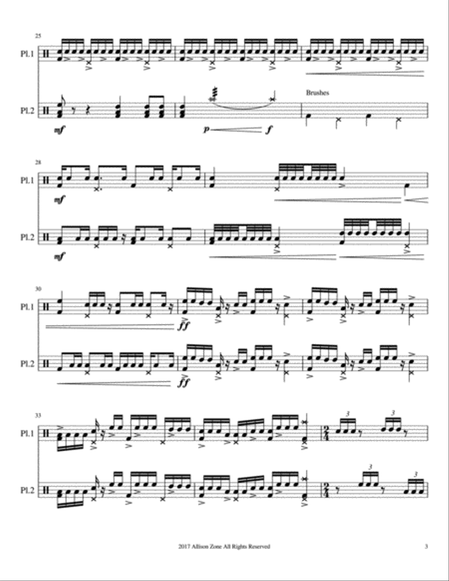 Chiyou Drum Set scores gallery preview page 3