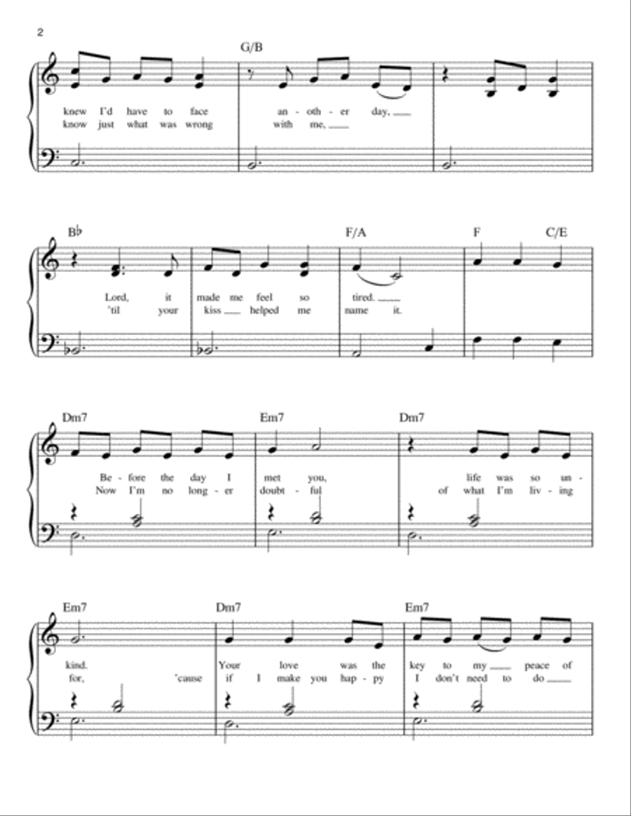 (You Make Me Feel Like) A Natural Woman Easy Piano scores gallery preview page 2