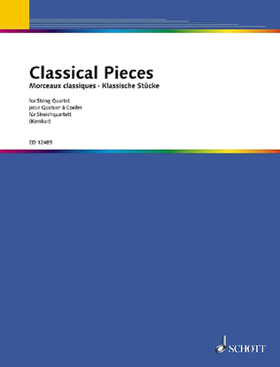 Book cover for Classical Pieces for String Quartet