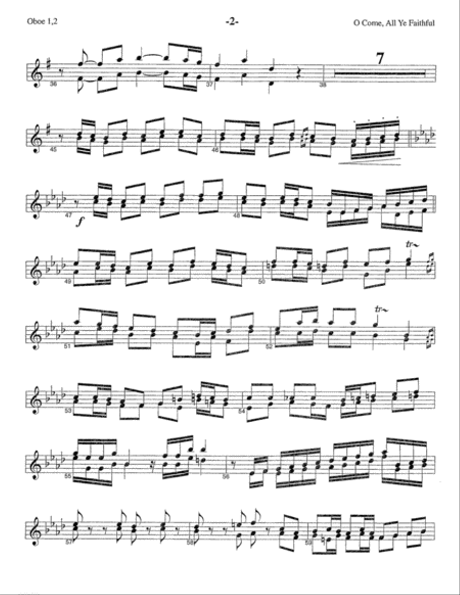 Oh, Come, All Ye Faithful Choir scores gallery preview page 5