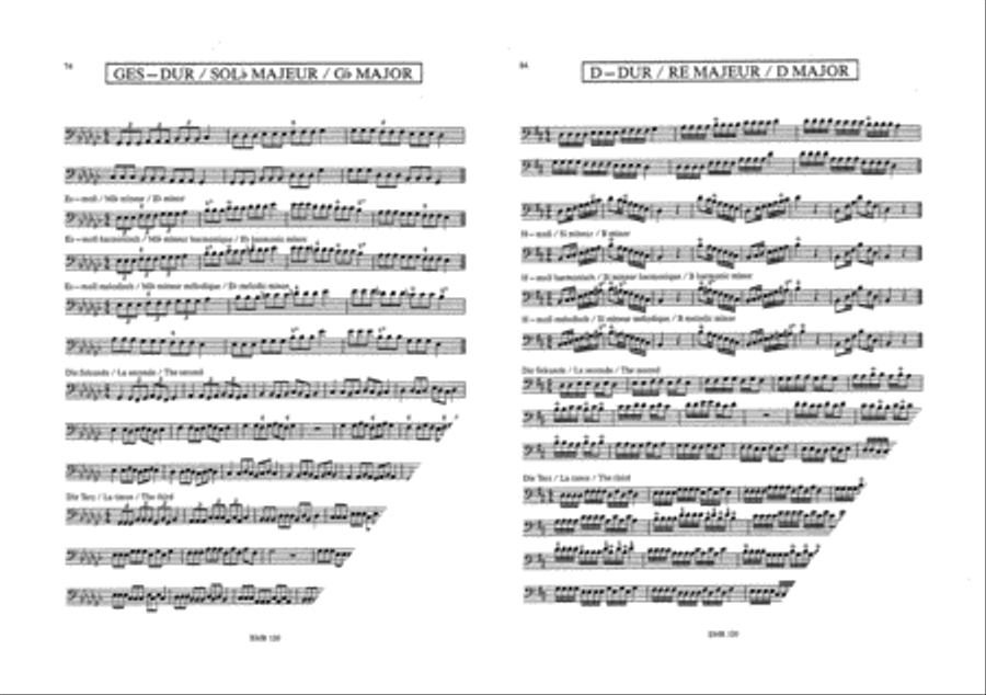 Die Tonleitern / Les Gammes / The Scales Vol. 1 Trombone scores gallery preview page 7