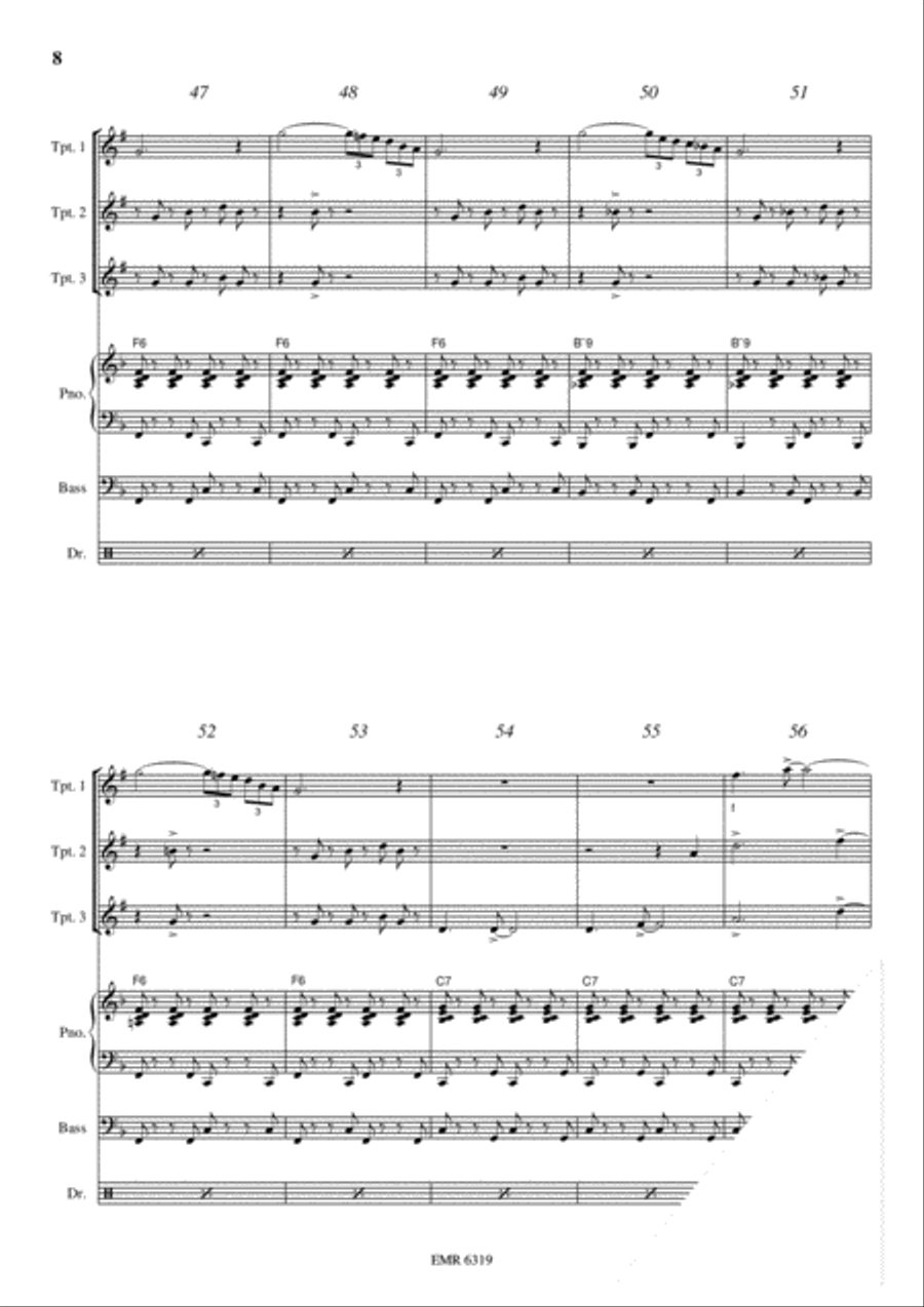 St. Louis Blues St. Louis Blues Trumpet Trio scores gallery preview page 8