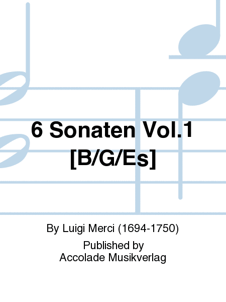 6 Sonaten Vol.1 [B/G/Es]
