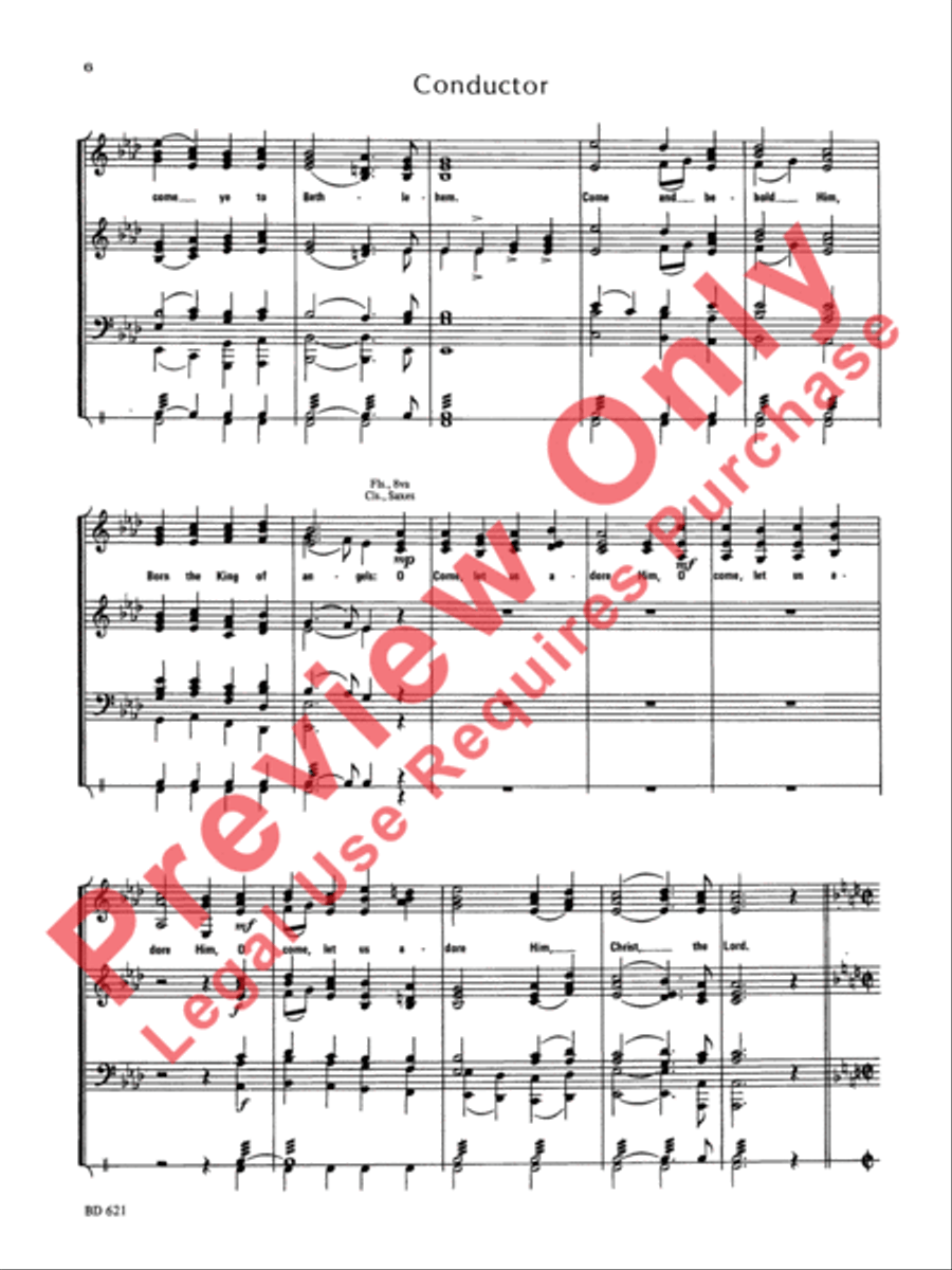 Christmas Sing-a-Long (for Band with Audience Participation) Concert Band scores gallery preview page 7