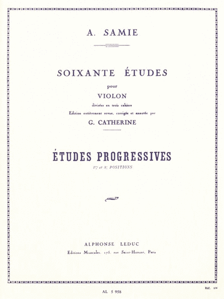 Sixty Studies For Violin - Vol. 2: Progressive Studies (violin)