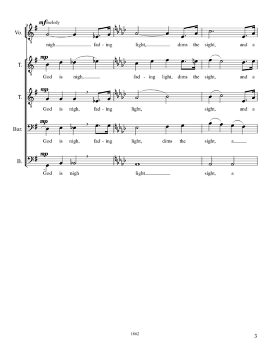 Taps (ttbb plus solo) a cappella image number null