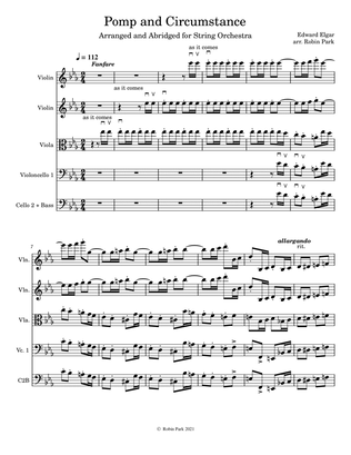 Pomp and Circumstance for String Orchestra (Abridged)