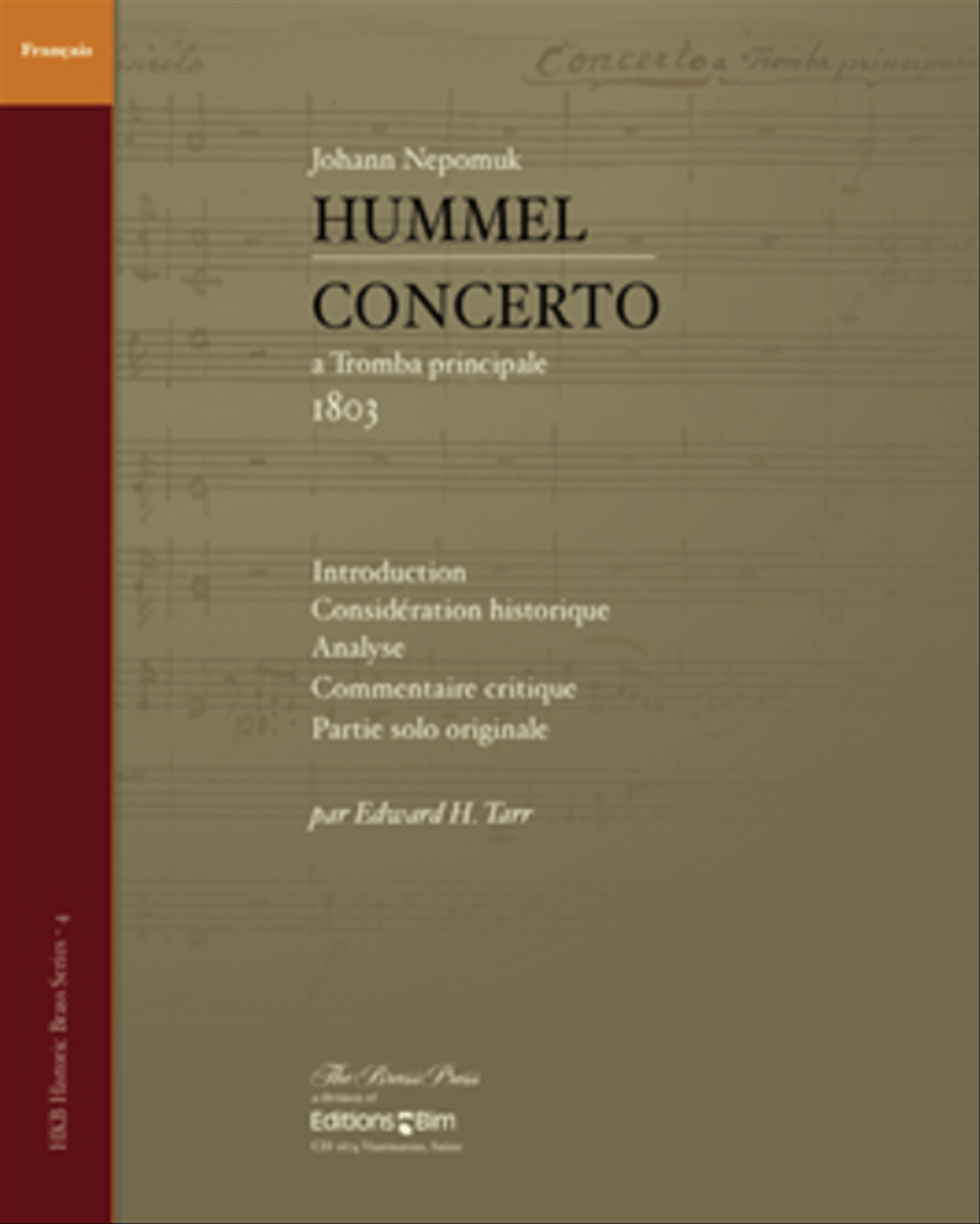 J.N. Hummel, Concerto a Tromba principale (1803) Trumpet Solo scores gallery preview page 1
