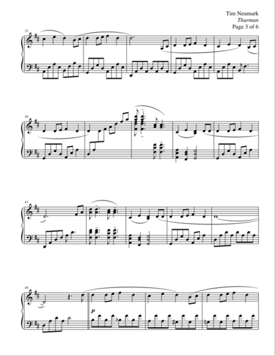 Thurman Piano Solo scores gallery preview page 3