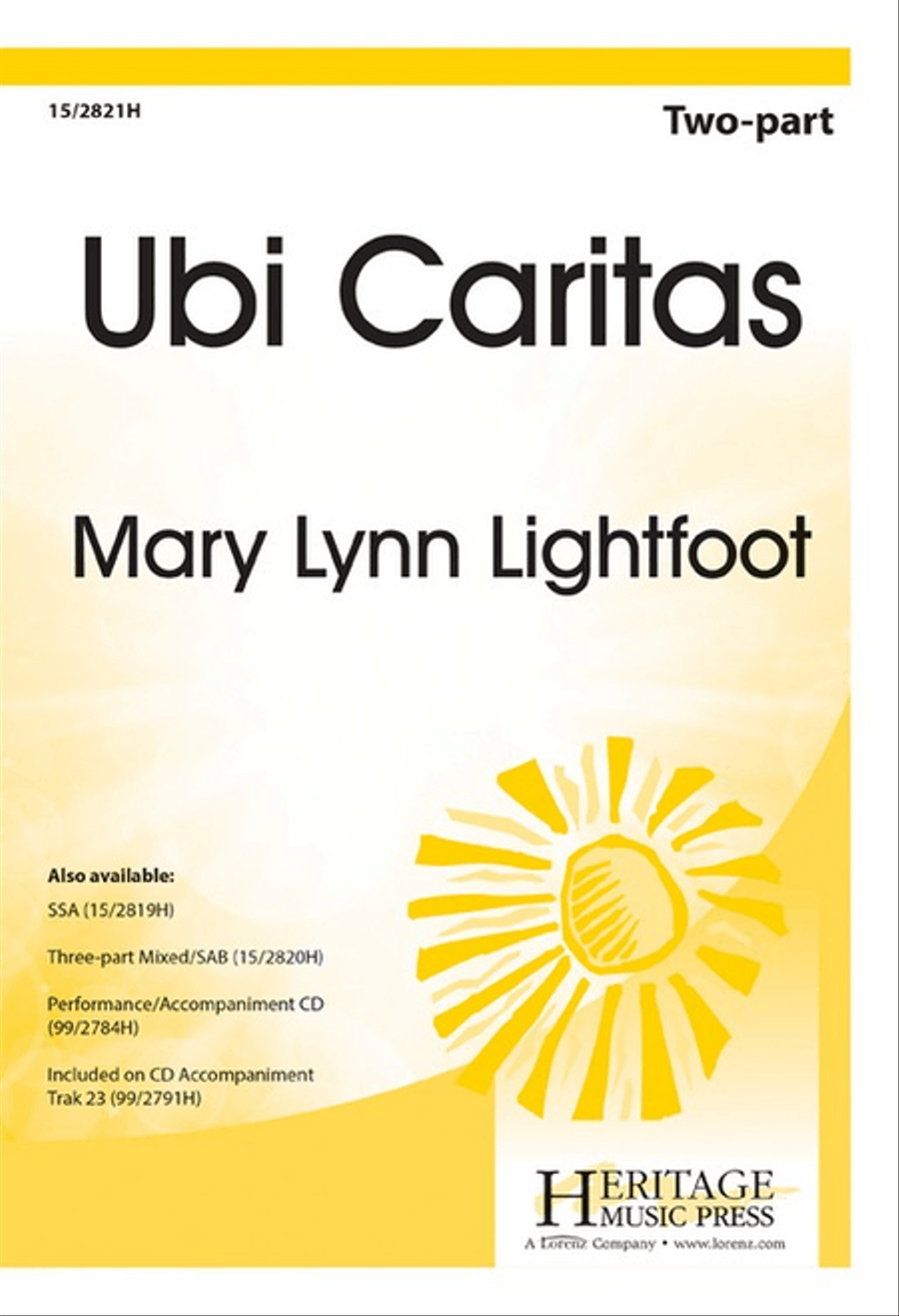 Ubi Caritas 2-Part scores gallery preview page 1