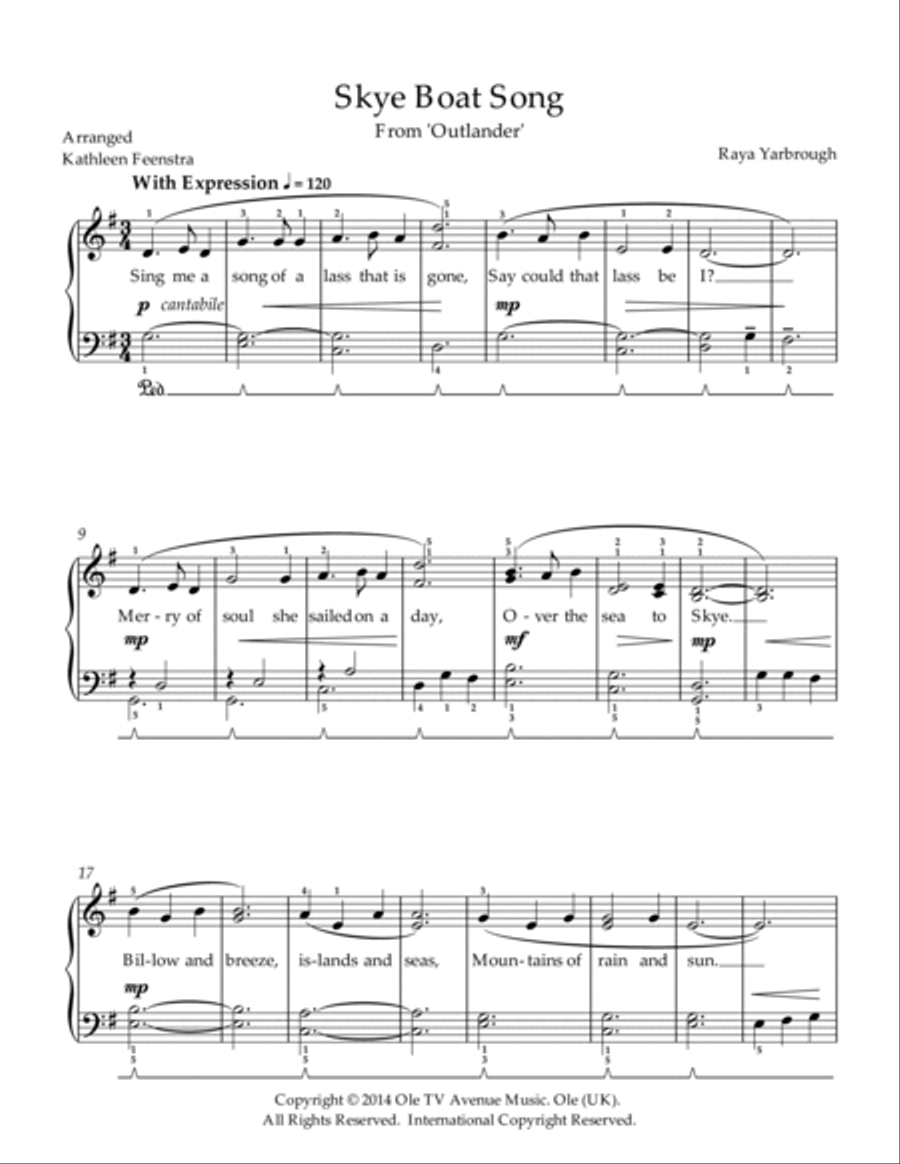 Skye Boat Song Skye Boat Song Piano Method scores gallery preview page 2