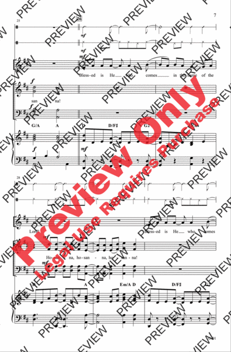 Hosanna! 4-Part scores gallery preview page 7