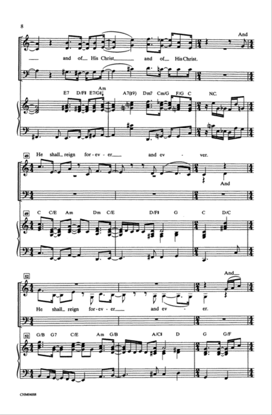 Hallelujah from Handel's Messiah: A Soulful Celebration Choir scores gallery preview page 6