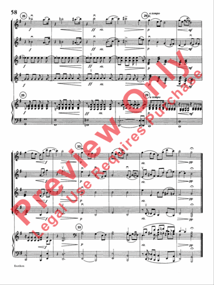 Highland/Etling Violin Quartet Series: Book 1