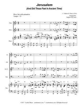 Jerusalem (Woodwind Quartet and Piano)