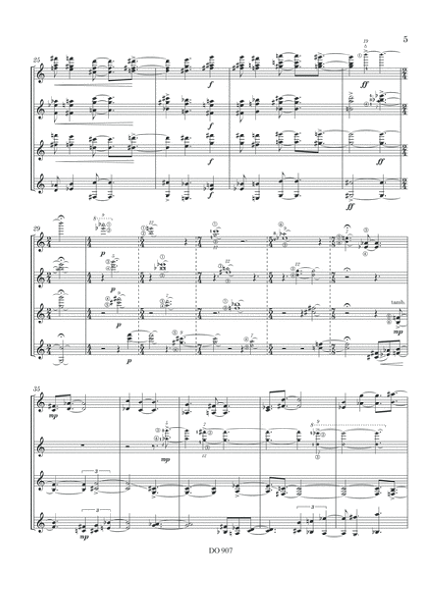 4 figures acoustiques 4 figures acoustiques Guitar Ensemble scores gallery preview page 5