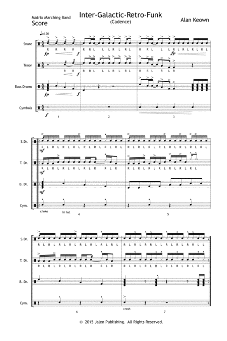 Inter-Galactic-Retro-Funk Percussion scores gallery preview page 2