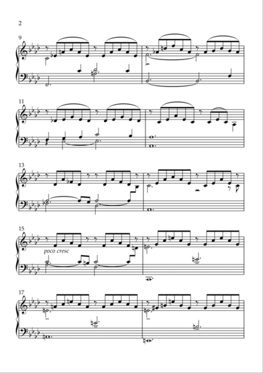 Liebestraum No.3 Piano Solo scores gallery preview page 2