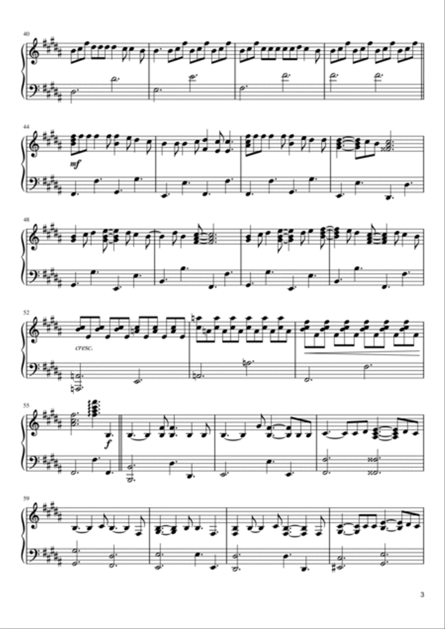 Sparkle Piano Solo scores gallery preview page 3