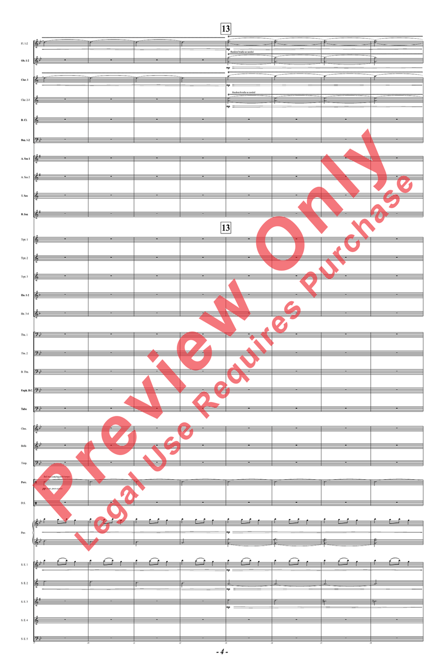 Ukrainian Bell Carol Concert Band scores gallery preview page 5
