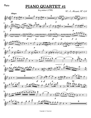 W. A. Mozart - Piano Quartet No. 1, K. 478