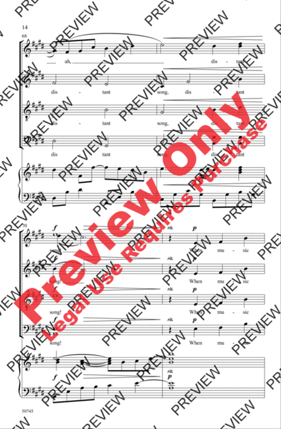 When Music Sounds When Music Sounds 4-Part scores gallery preview page 14