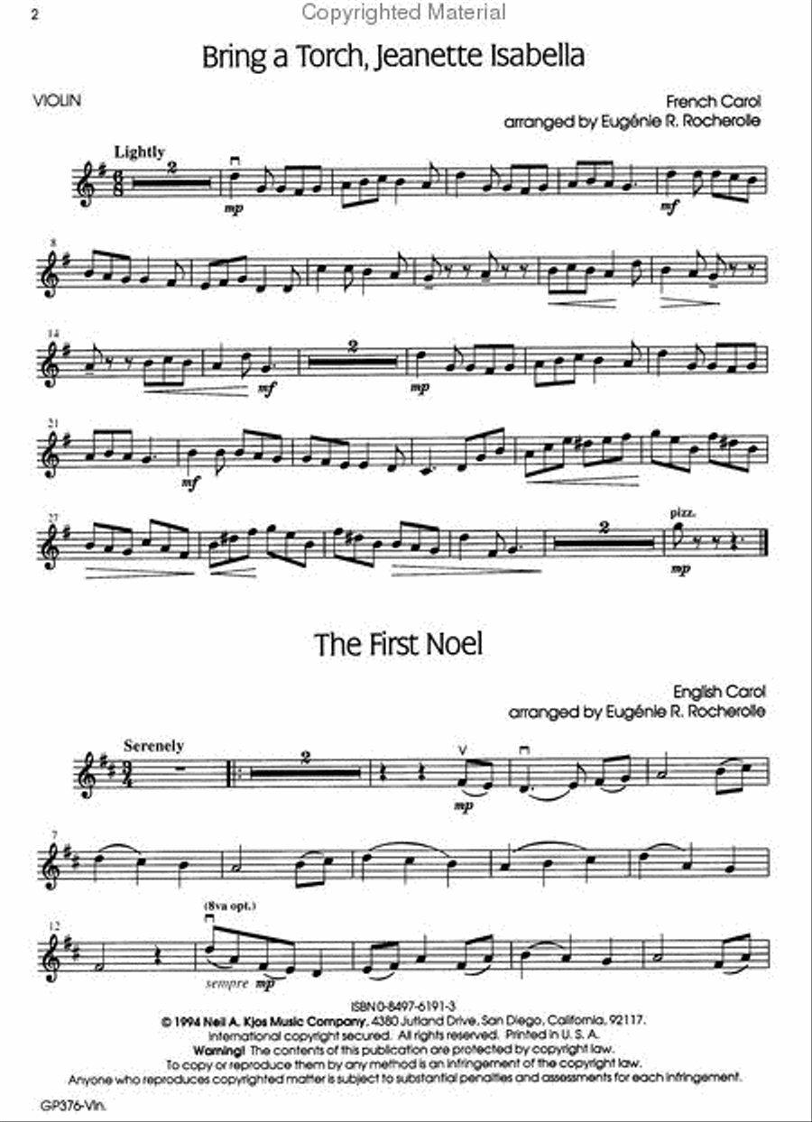 A Christmas Tableau of Piano Trios Piano Trio scores gallery preview page 4