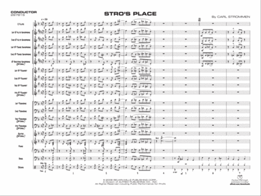 Stro's Place Stro's Place Jazz Ensemble scores gallery preview page 2