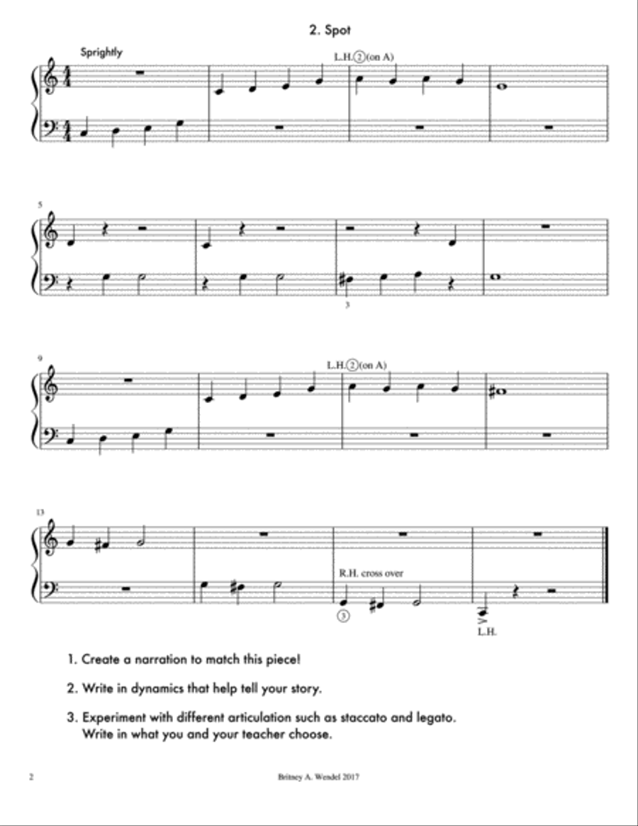 Imagine: For Children - A Collection of Pieces for Rote and Reading Piano Method scores gallery preview page 3