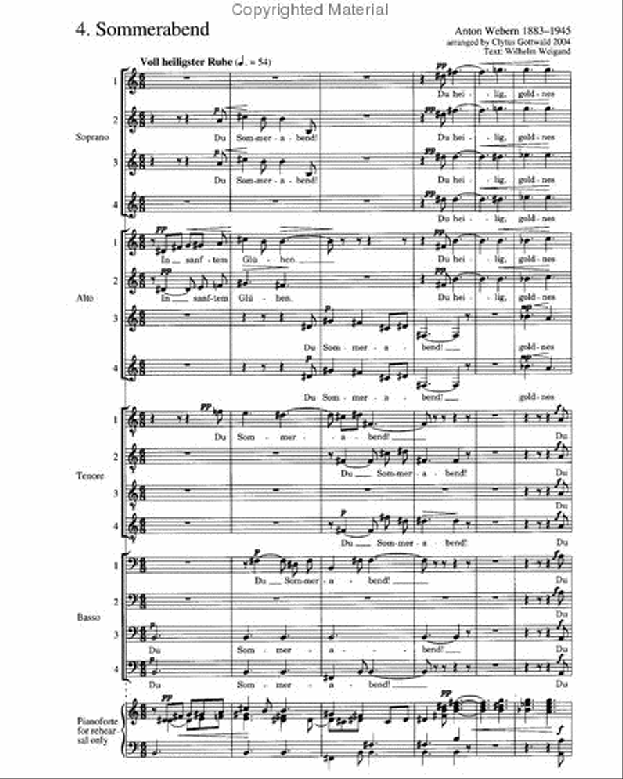 Vier fruhe Lieder Choir scores gallery preview page 2