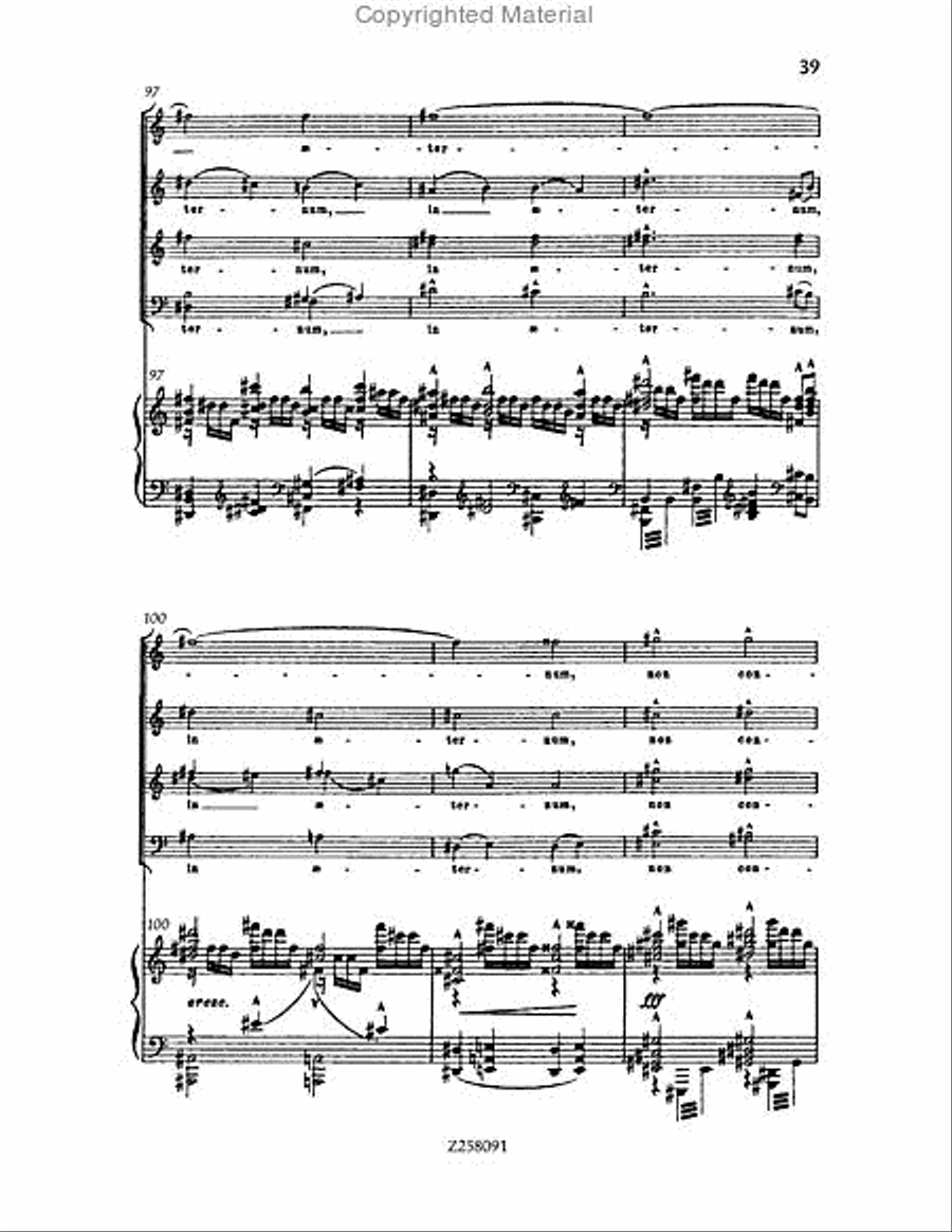 Te Deum, WAB 45 (1886 revision) Choir scores gallery preview page 39