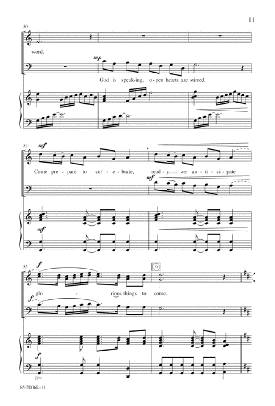 I Hear the Prophet Callin' 3-Part scores gallery preview page 12