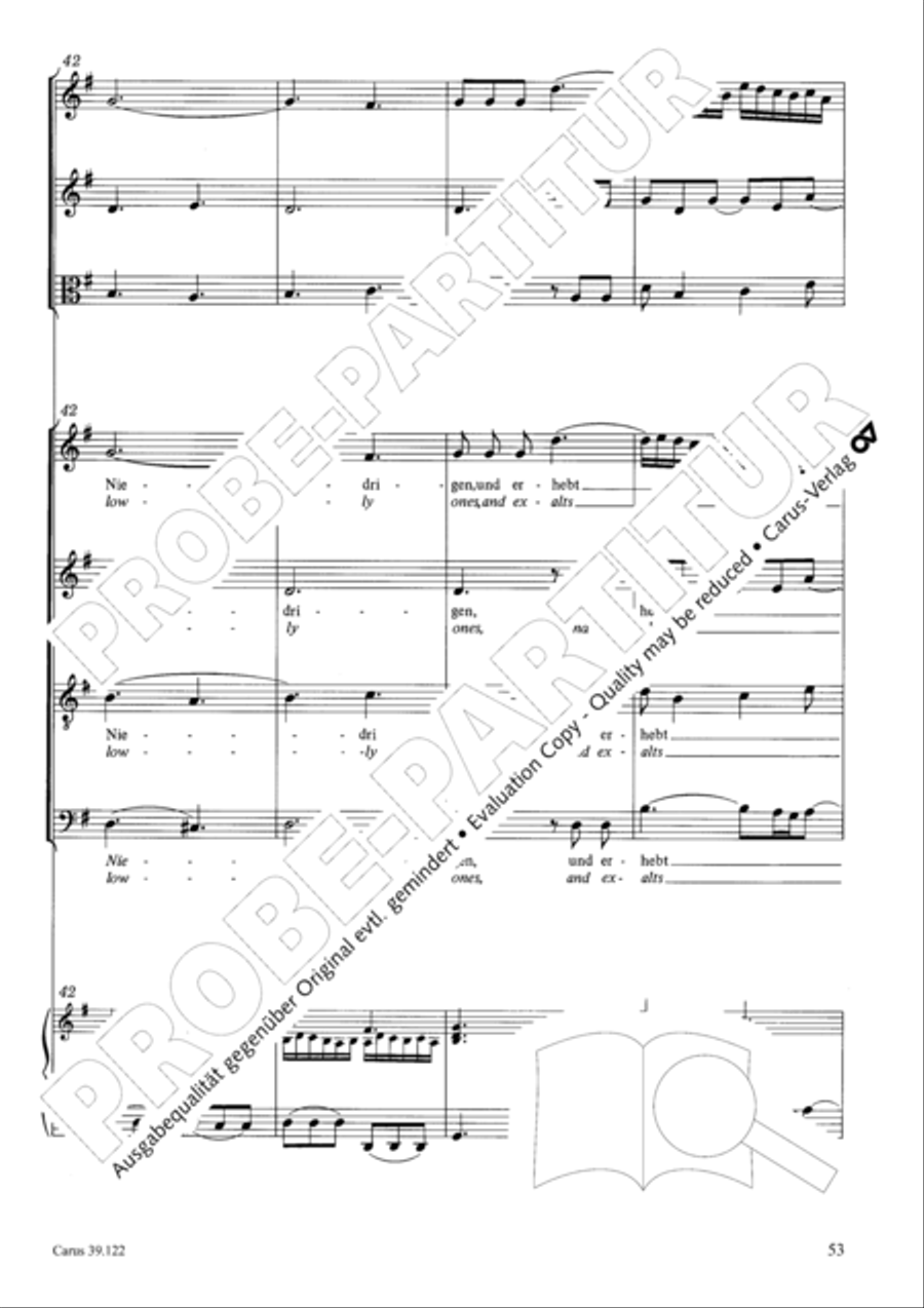All my spirit exalts (With my spirit I praise the Lord) 4-Part scores gallery preview page 54
