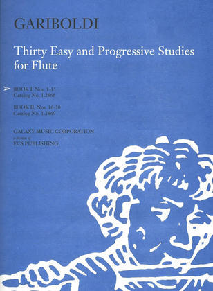 Book cover for Thirty Easy and Progressive Studies, Book 1