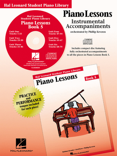 Piano Lessons - Book 5 - CD