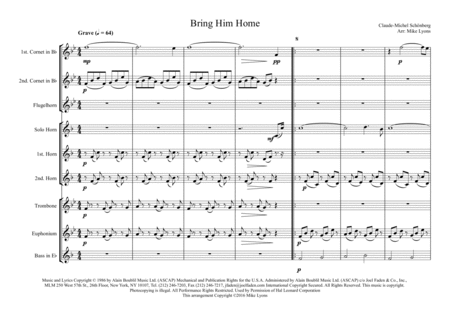 Bring Him Home (Brass ensemble) image number null