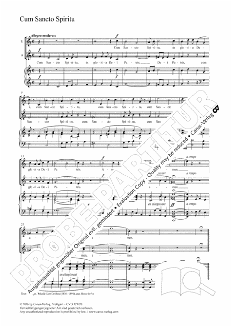 Cum Sancto Spiritu Cum Sancto Spiritu SA scores gallery preview page 2