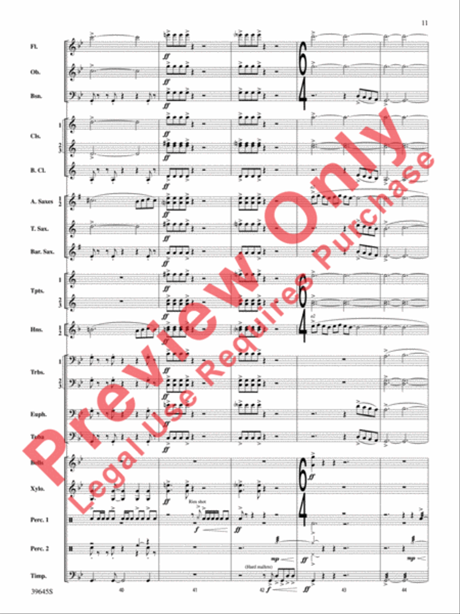 Whirlybird Concert Band scores gallery preview page 12