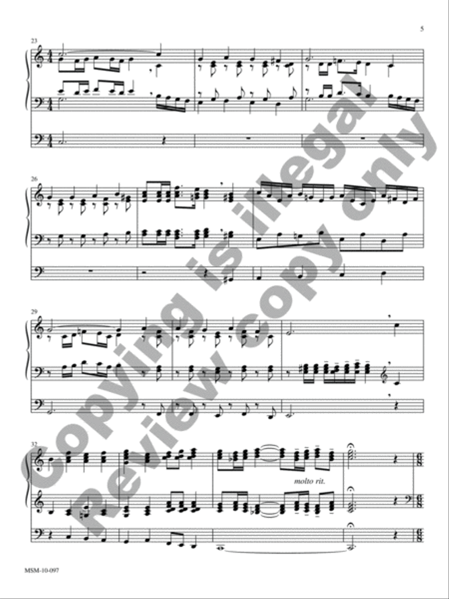 A Mighty Fortress Organ scores gallery preview page 5