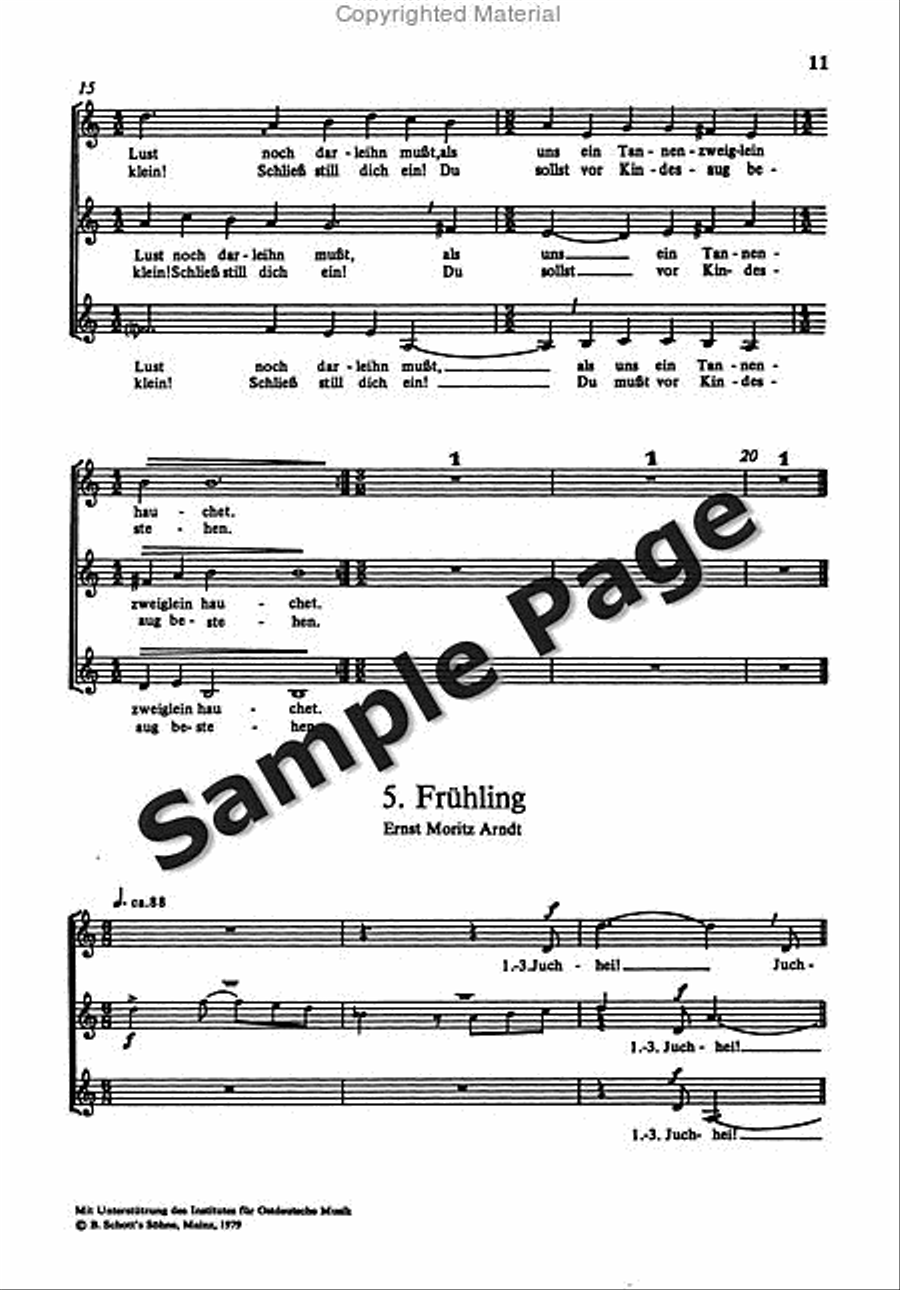 Kleinen Jahreszeiten Ch Score